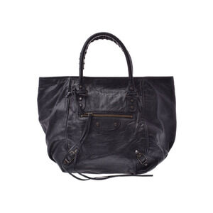 Balenciaga The Sunday Black Leather Handbag